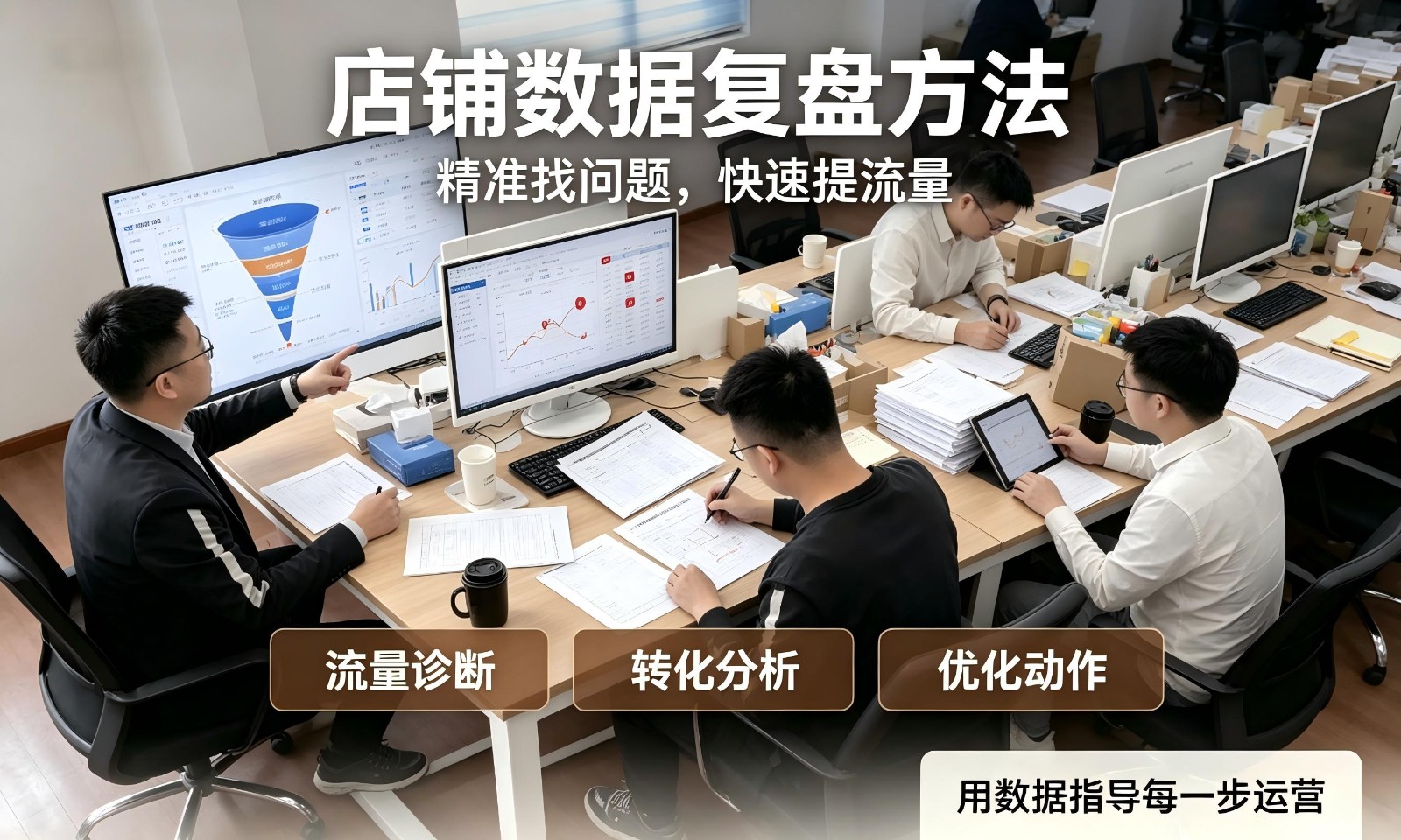 店铺数据复盘方法，精准找问题快速提流量