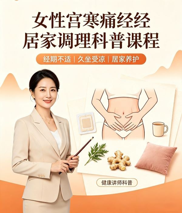 女性宫寒痛经居家调理科普课程