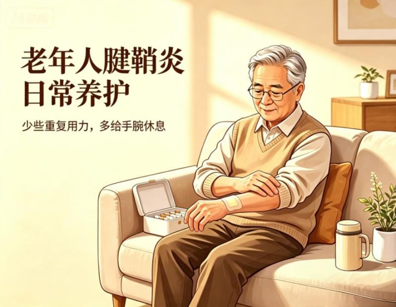 中老年腱鞘炎科普：老年人手腕手指劳损的日常养护知识
