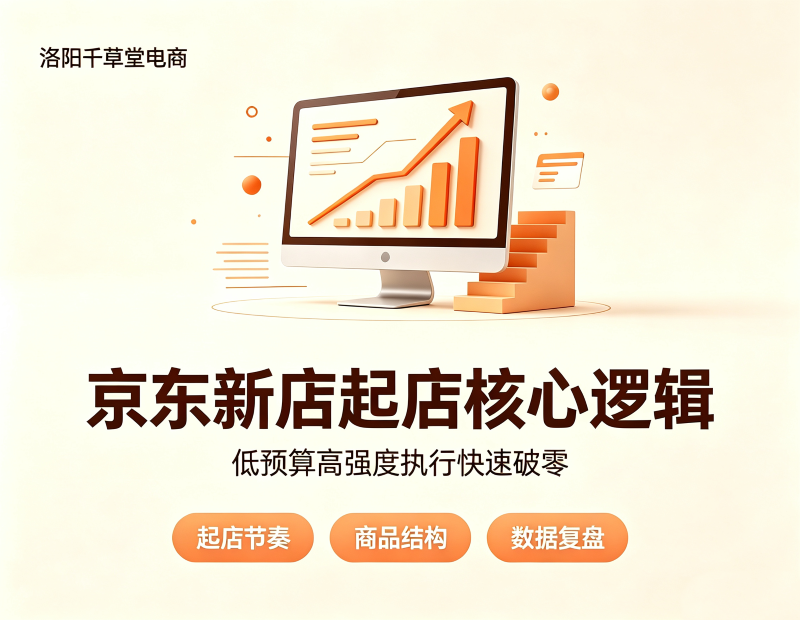 京东新店起店核心逻辑，低预算高强度执行快速破零