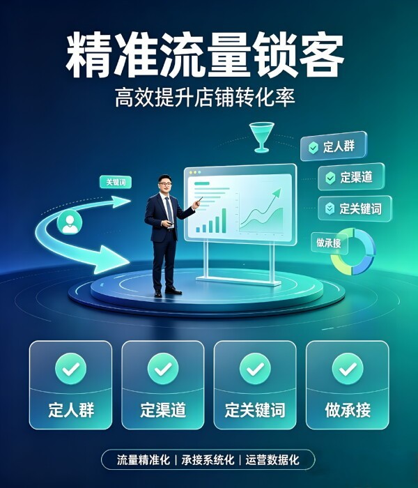 精准流量锁客，高效提升店铺转化率