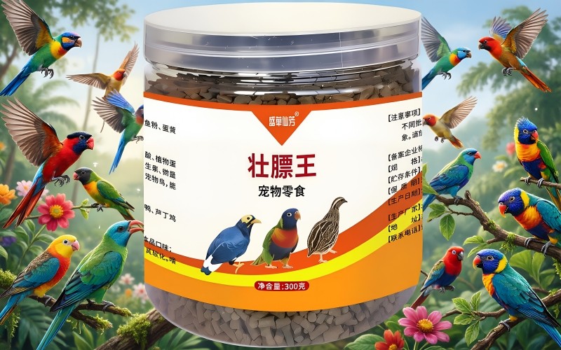 天然膨化壮膘王，多种观赏鸟通用营养粮