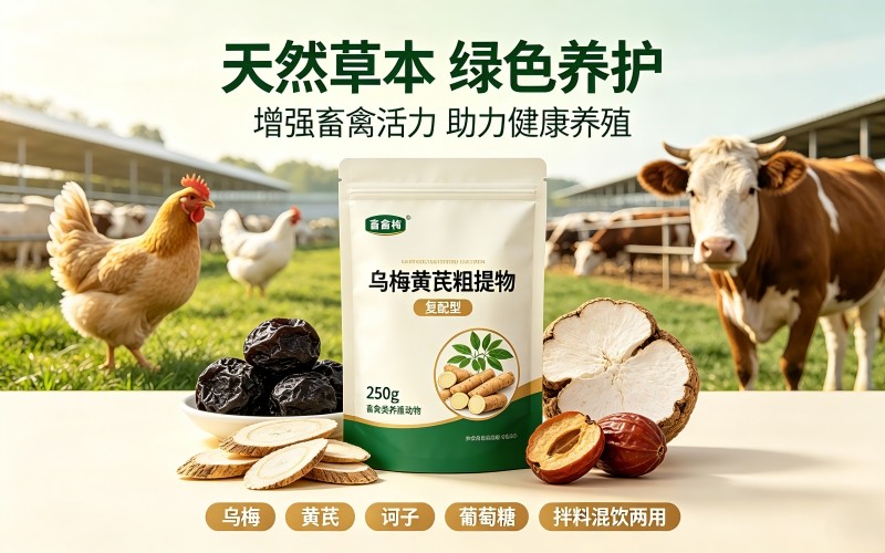 乌梅黄芪粗提物,草本调理,助力畜禽健康提质增效!