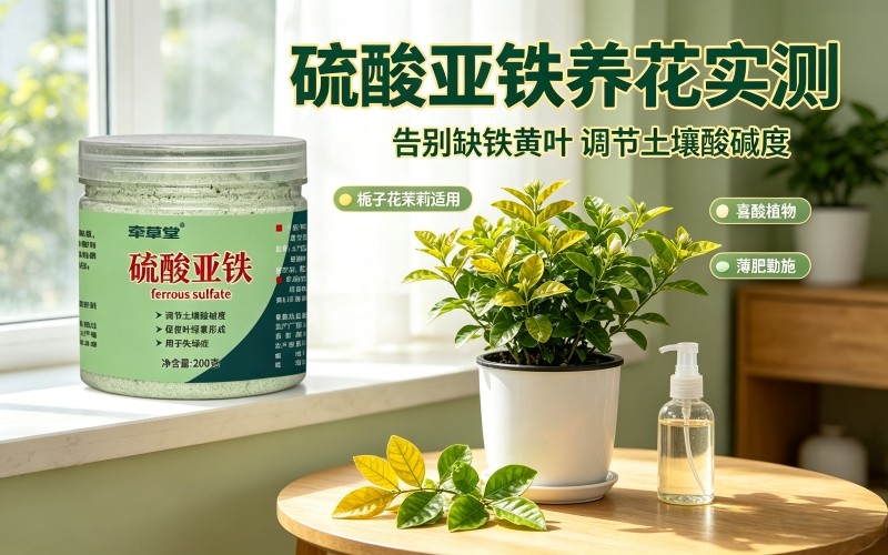 硫酸亚铁养花实测|告别花卉缺铁黄叶