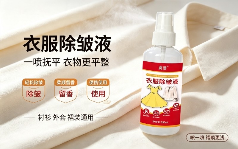 衣服除皱液,免熨烫轻松打理衣物褶皱