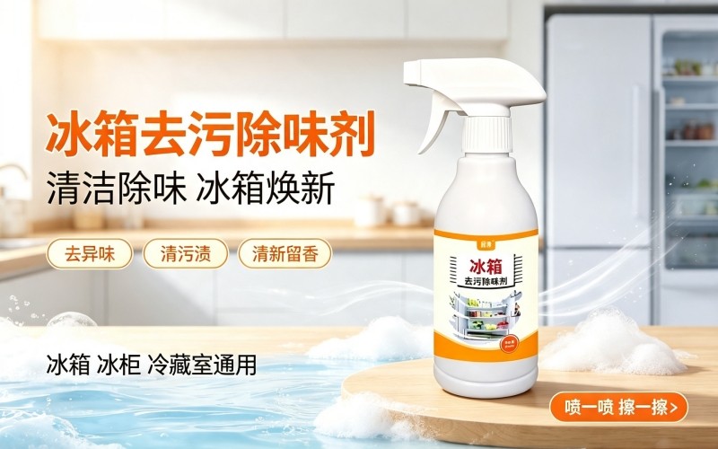 冰箱异味难清理?一瓶去污除味剂轻松焕新家电