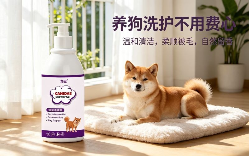 养狗洗护不用费心,鸾磁狗狗留香沐浴露养护顺滑被毛