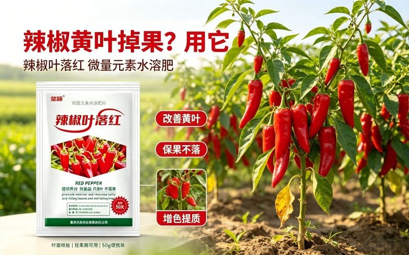 辣椒叶落红,养叶保果高产省心