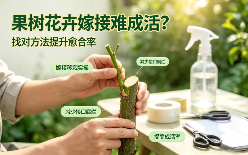 果树花卉嫁接难成活?找对方法提升愈合率