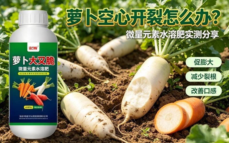 萝卜空心开裂怎么办？根茎作物实测分享