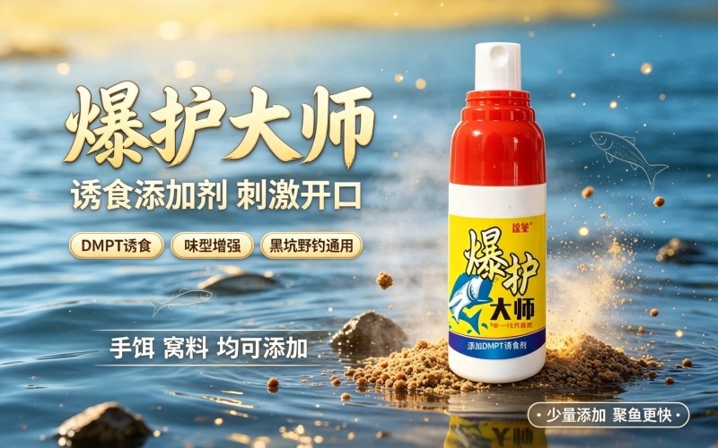 爆护大师诱食添加剂，激发鱼口，垂钓轻松破局