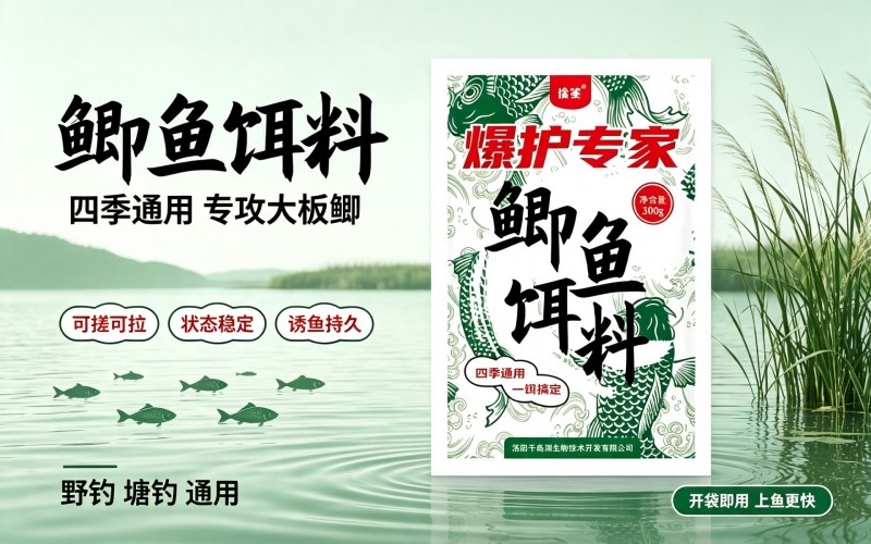 爆护专家鲫鱼饵料，四季作钓，专攻野生大板鲫