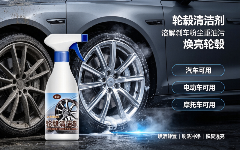 轮毂清洁剂 汽车电动车摩托车轮毂去污清洁剂 300ml