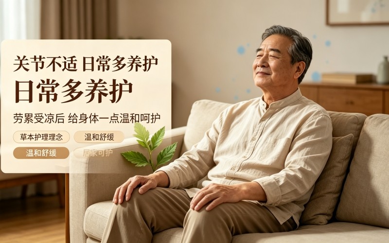 关节肌肉酸胀,试试简单的居家外用养护