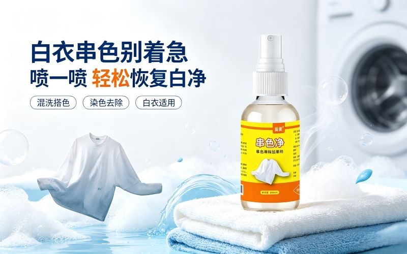 白衣服被染上色别扔!这款串色还原剂轻松救回串色白衣