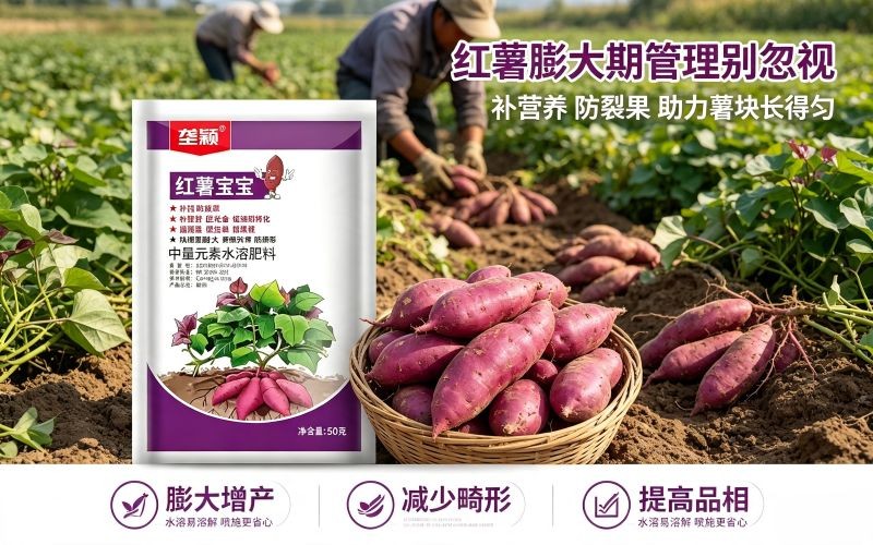 红薯膨大期管理关键点，养分补给很重要