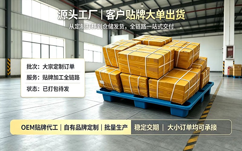 客户贴牌大单出货｜源头供应链实力交付 一站式贴牌加工靠谱合作