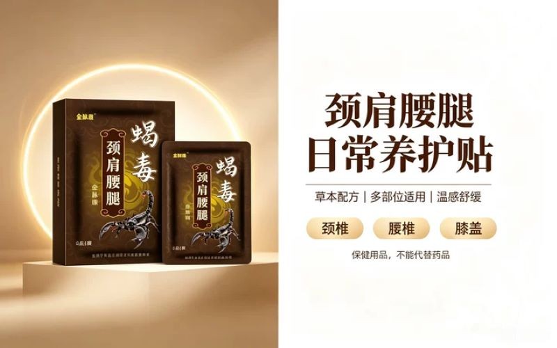 金脉康蝎毒颈肩腰腿保健贴深度测评，草本养护颈肩腰腿