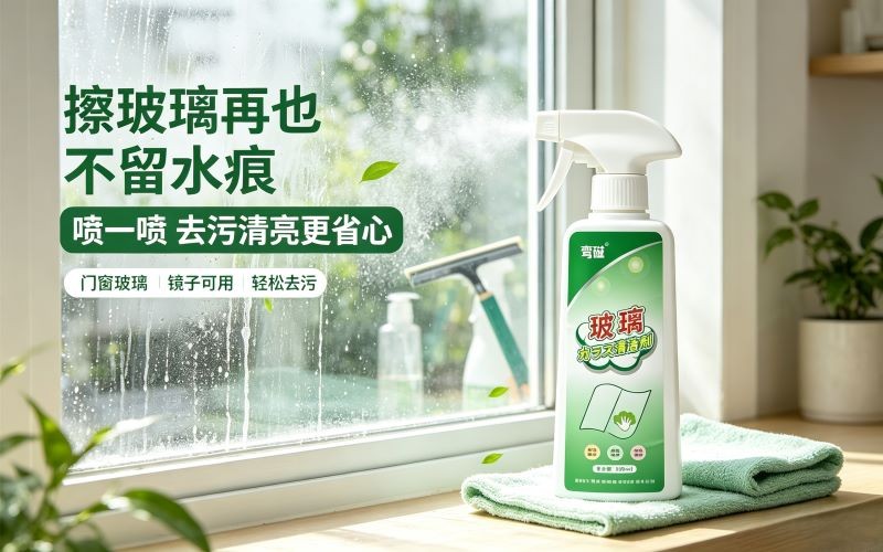 擦玻璃再也不留水痕!家用玻璃清洁剂太省心