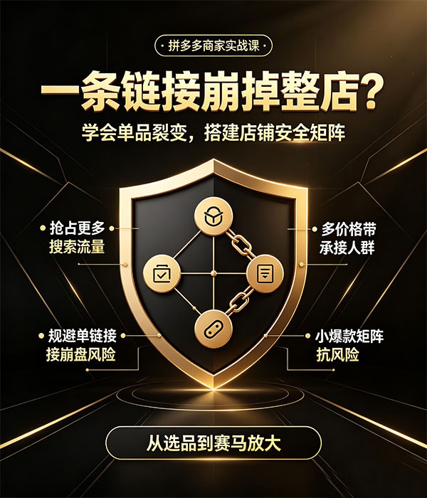 单品裂变怎么做？链接赛马测款全流程