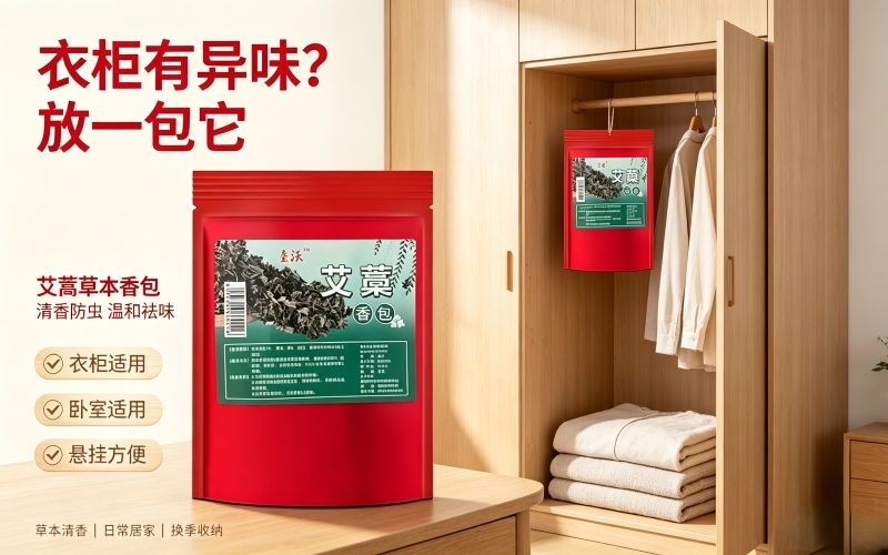 家里总有小飞虫？试试这款艾蒿香包