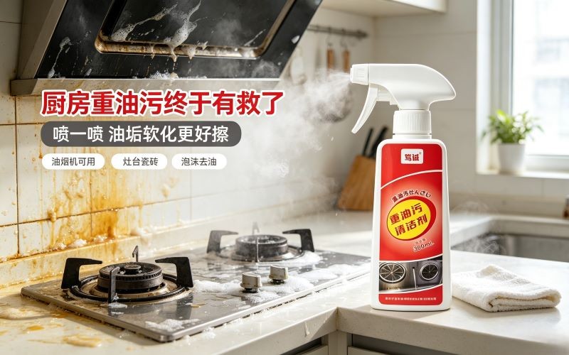 厨房重油污终于有救了✨大扫除轻松搞定