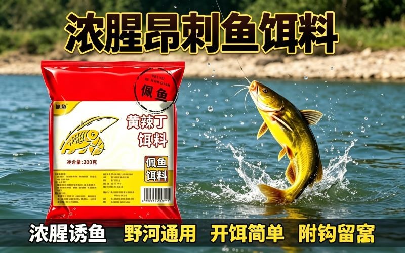 钓不到黄辣丁？用这款！浓腥诱昂刺，野钓轻松上鱼