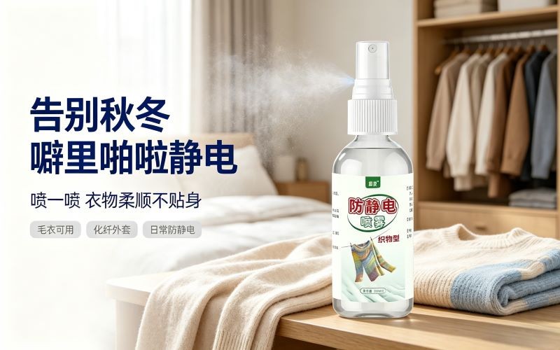 衣物防静电喷雾|告别秋冬噼里啪啦的静电烦恼✨