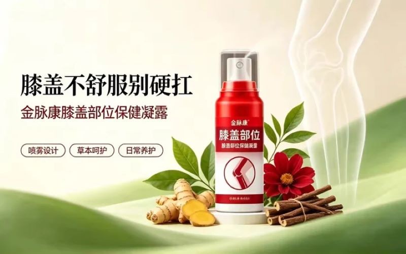 膝盖养护好物|金脉康膝盖部位保健凝露,呵护你的膝关节