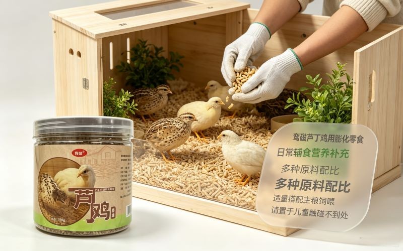 鸾磁芦丁鸡用膨化零食 家庭笼养芦丁鸡营养辅食膨化零食