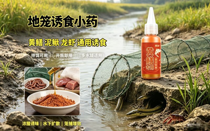 黄鳝小药诱食剂 地笼专用开口剂 强效促饿诱聚 鳝鱼泥鳅龙虾通用饵料
