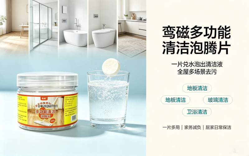 鸾磁多功能清洁泡腾片 全屋多场景去污家用清洁片