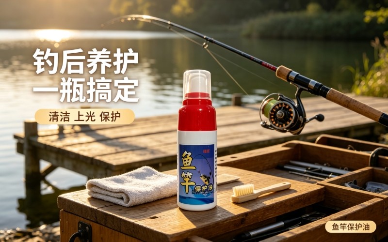 凎筌鱼竿保护油:钓后养护一瓶搞定,清洁上光保护三效合一,延长鱼竿寿命