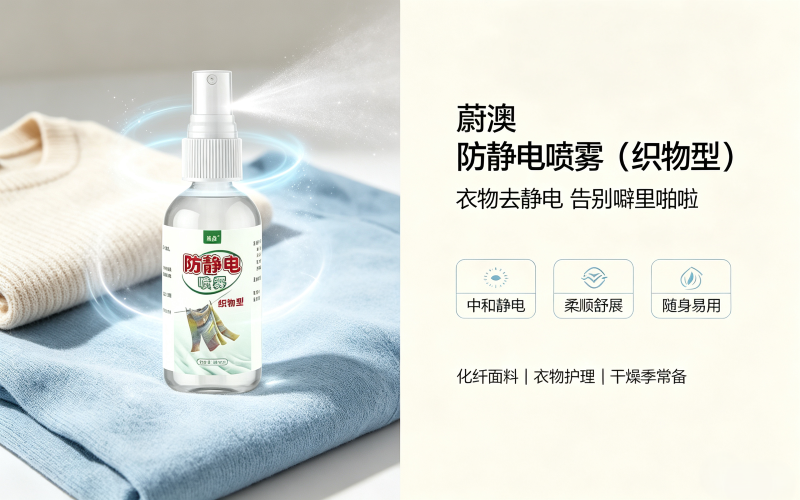 蔚澳防静电喷雾（织物型）衣物去除静电持久柔顺