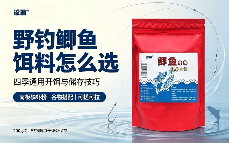 野钓鲫鱼饵料怎么选，四季通用饵料使用技巧