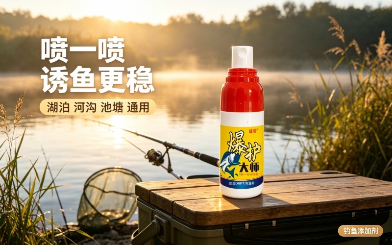 钓鱼总没口?爆护大师喷雾,喷一喷诱鱼更稳