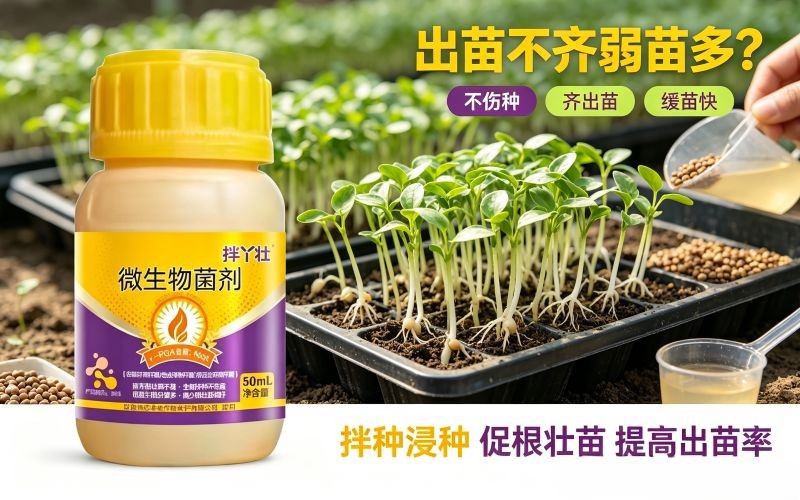 拌丫壮微生物菌剂，拌种浸种，出苗齐壮少弱苗