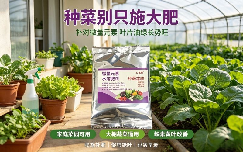 种菜别只施大肥!补对微量元素,蔬菜棵棵油绿长势旺