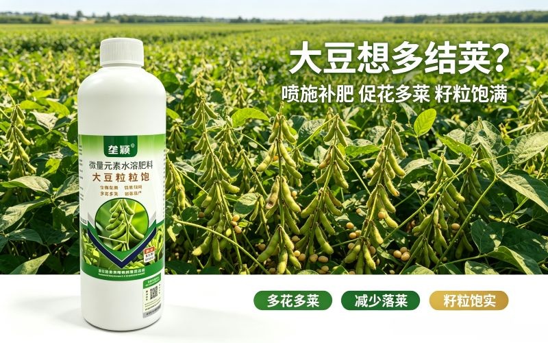 种大豆想多结荚籽粒饱,这款叶面肥农户都在用