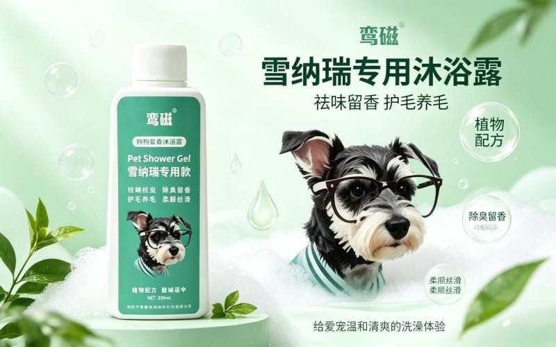 雪纳瑞洗护选对沐浴露，养出柔顺丝滑好毛发
