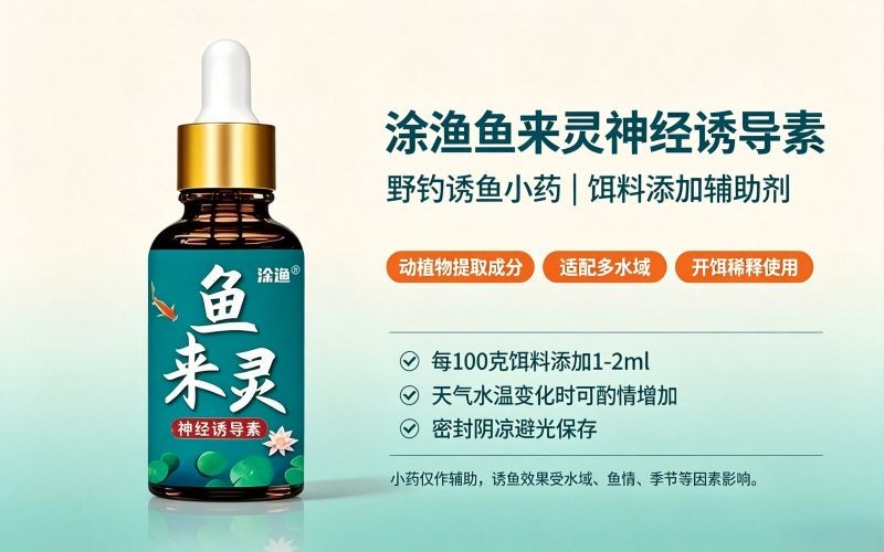 涂渔鱼来灵神经诱导素 野钓诱鱼小药科普