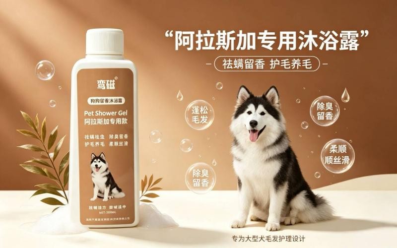 鸾磁阿拉斯加专用沐浴露