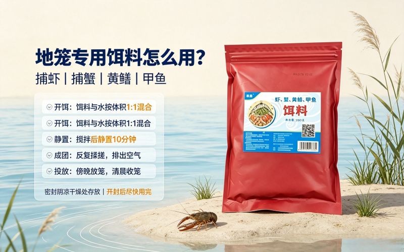 地笼专用饵料怎么用?捕虾捕鳝实战使用小技巧
