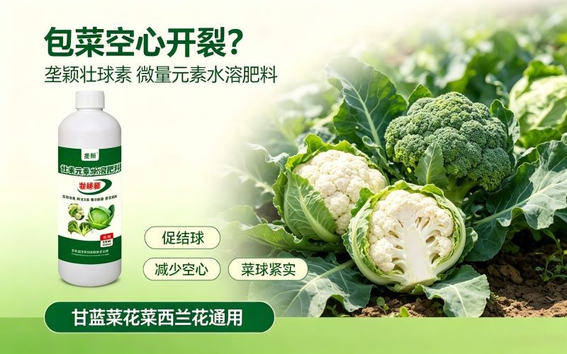 包菜空心开裂？用上它，菜球紧实个头大