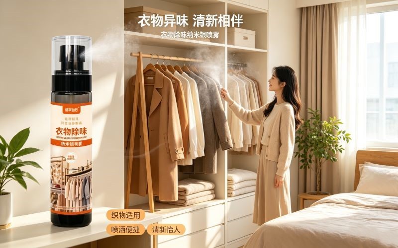 盛草仙芳 衣物除味纳米银喷雾｜织物除味小帮手，告别恼人异味