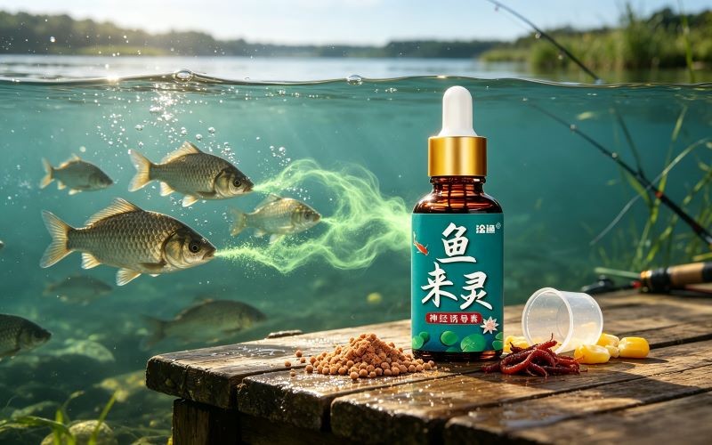 鱼来灵钓鱼小药神经诱导素饵料窝料添加液提高开口率聚鱼快