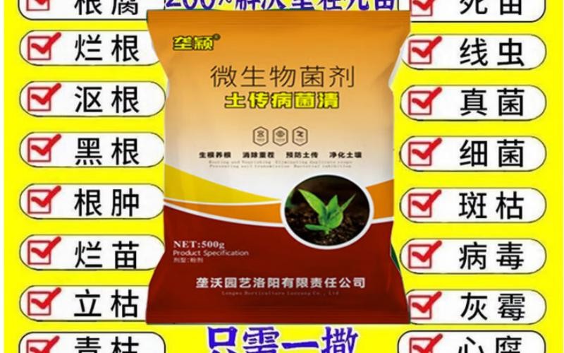 告别土传病害,唤醒土壤生机——垄颖微生物菌剂·土传病菌清