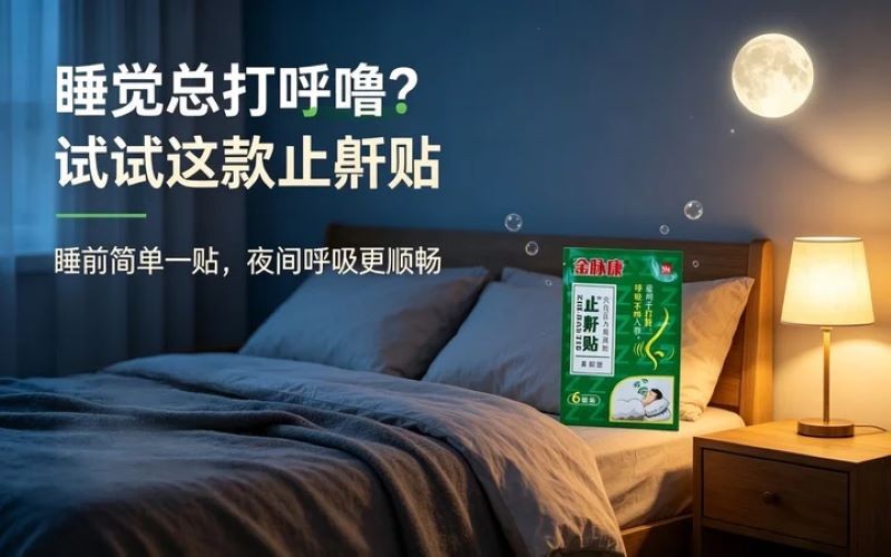 睡觉总打呼噜?金脉康止鼾贴帮我睡了安稳整夜