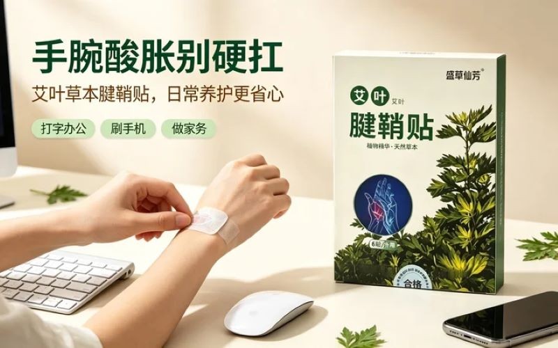 **经常玩手机手腕酸痛?这款艾叶腱鞘贴太实用啦** >