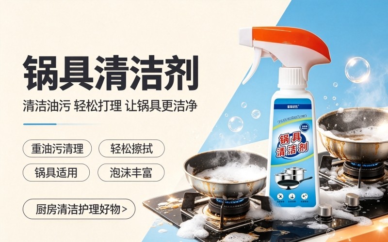 锅具清洁剂 去除锅底黑垢重油污家用清洁神器